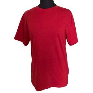 George Brand Men's Red Short-Sleeve Tee Polyester Cotton Blend Size M (38-40)